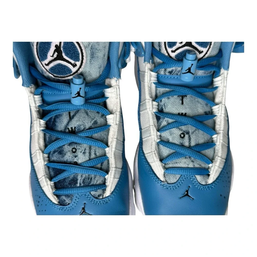 NIKE AIR JORDAN 6 RINGS (GS) WHITE DUTCH BLUE 6.5Y WOMEN 8 DM8956-100